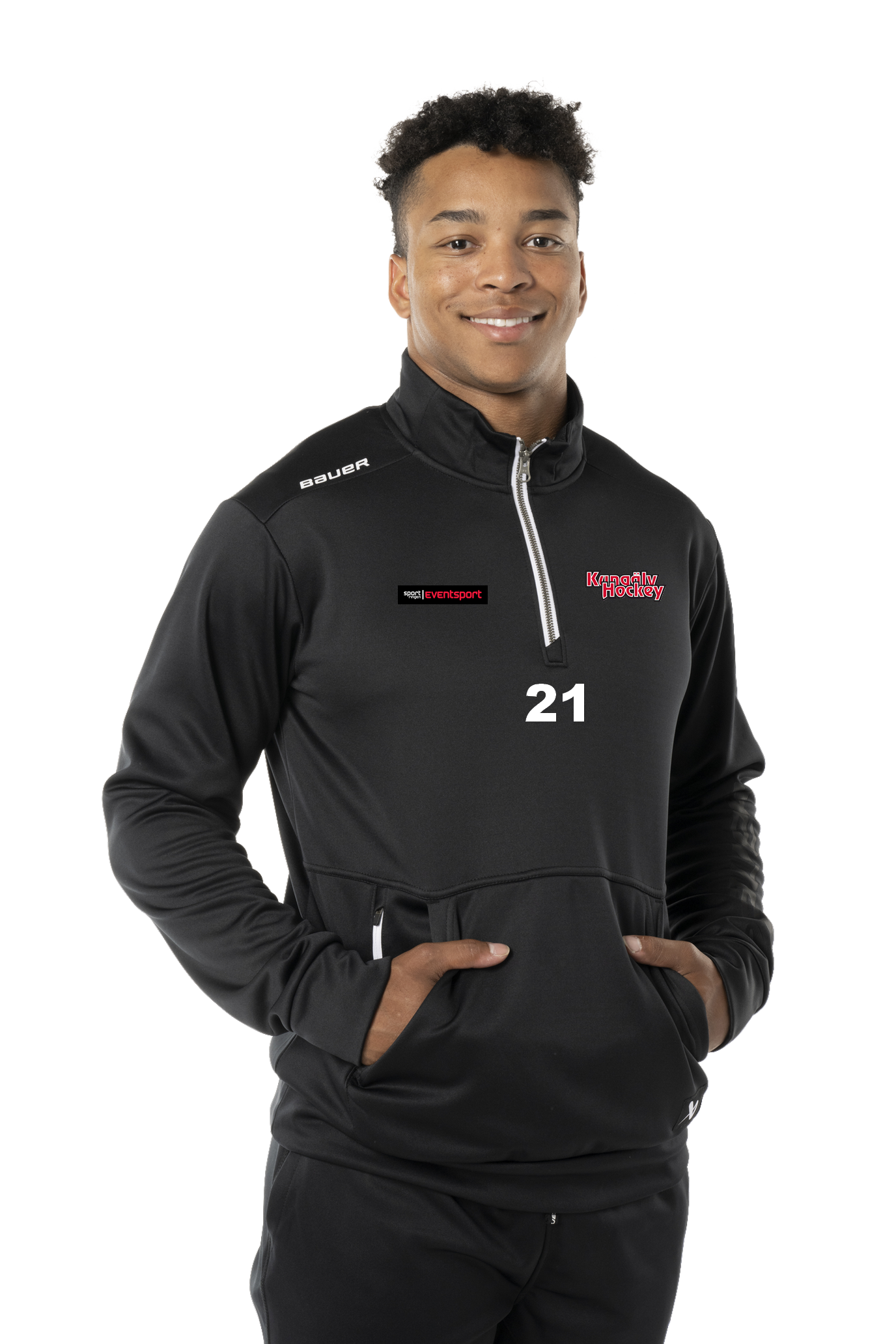 BAUER TEAM FLEECE 1/2 ZIP S23 SR (Svart) Kungälv