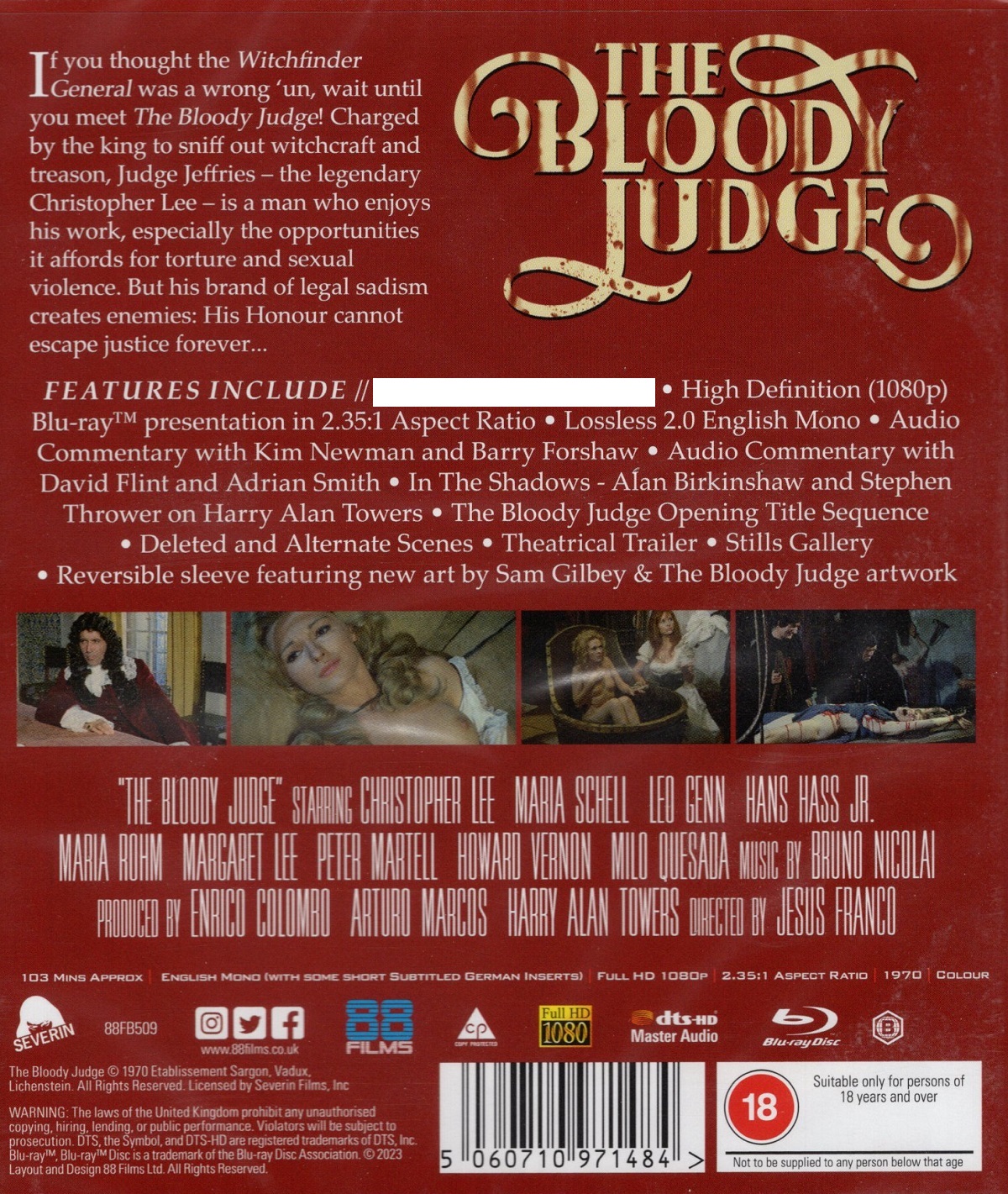 The Bloody Judge (ej svensk text) (Blu-ray) - 2