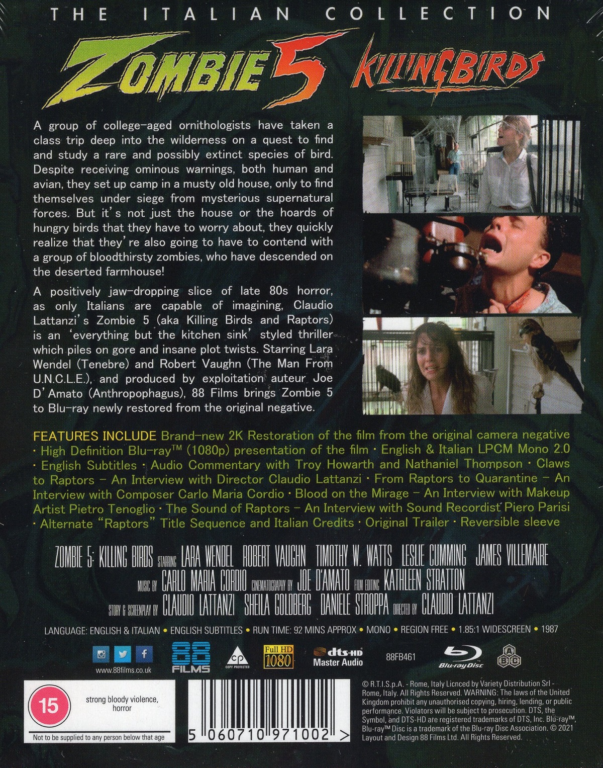 Zombie 5 - Killing Birds (Limited Edition) (ej svensk text) (Blu-ray) - 2