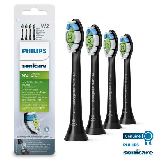 Philips Sonicare Sonicare W2 Optimal White Soniska (Svarta) tandborsthuvuden i standardutförande