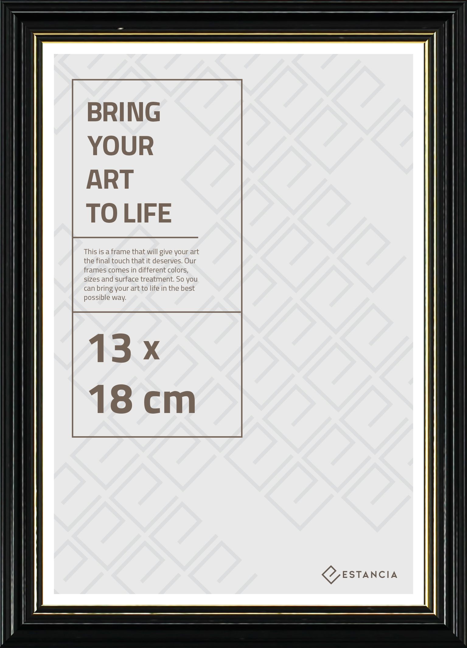 Ram Classic Svart 13X18cm