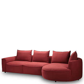 Samone soffa  2.5-sits + Schäslong 312 cm (flera val) - Flexlux