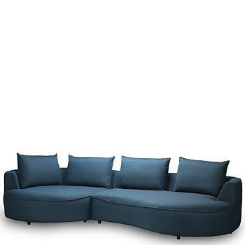 Samone soffa 1.5-sits + Schäslong 322 cm (flera val) - Flexlux