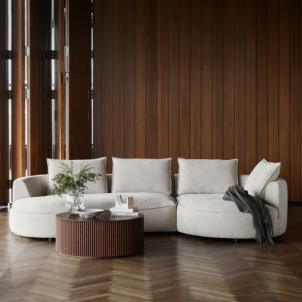 Samone soffa 1.5-sits + Schäslong 322 cm (flera val) - Flexlux - 2