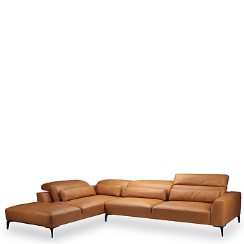 Voluzzi soffa 2.5-sits + Öppet slut 283 cm (flera val) - Flexlux