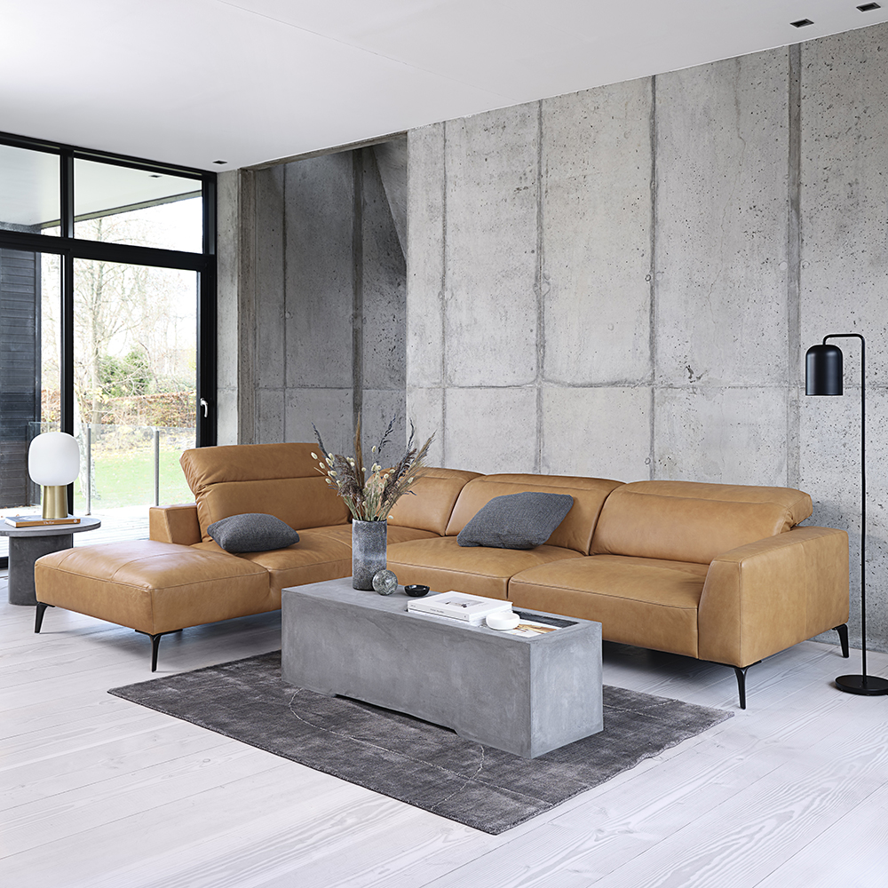 Voluzzi  sofa 2.5- seater + Open end 283 cm (several choices) - Flexlux  - 4