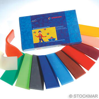 Stockmar knådbivax - 12 blandade färger - 100x40 mm 
