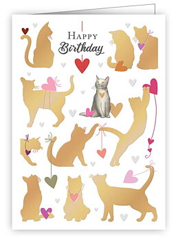 Birthday Cats, Minicard