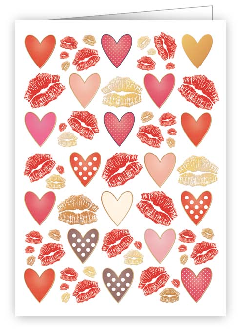 Hearts and Kisses, Mini Card