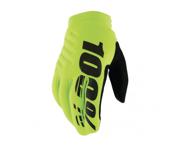 Handske 100% Brisker Barn Neon Gul