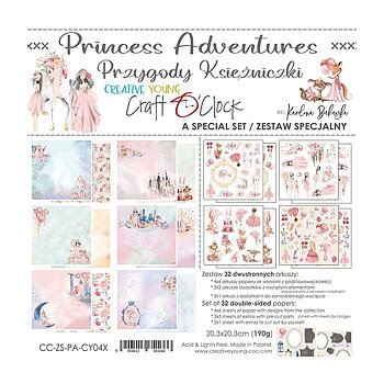  Craft o Clock 20,3 x20,3 -Princess Adventures  