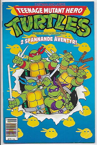 Teenage Mutant Hero Turtles 1992 Nr 16 VG
