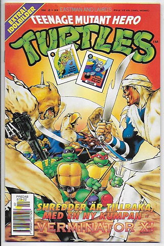 Teenage Mutant Hero Turtles 1993 Nr 2 VF+ med Idolbilder