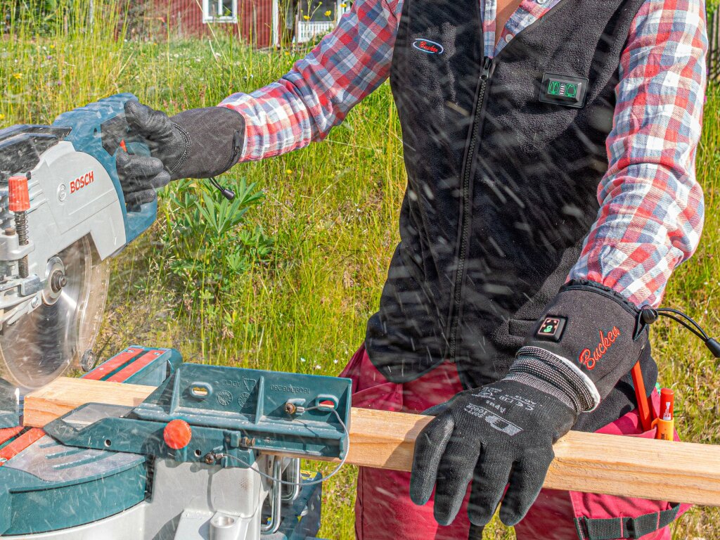 Supertunna värmehandskar med batterier & USB-laddkabel från Bucken® (S/N 23-10) - 8