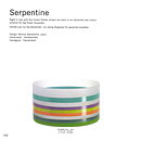 Monica Backström (Serpentine 2002) Frosty Cylinder Bowl with Colorful Stripes 21 cm