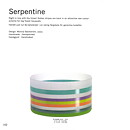 Monica Backström (Serpentine 2002) Frosty Cylinder Bowl with Colorful Stripes 21 cm