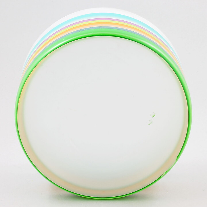 Monica Backström (Serpentine 2002) Frosty Cylinder Bowl with Colorful Stripes 21 cm