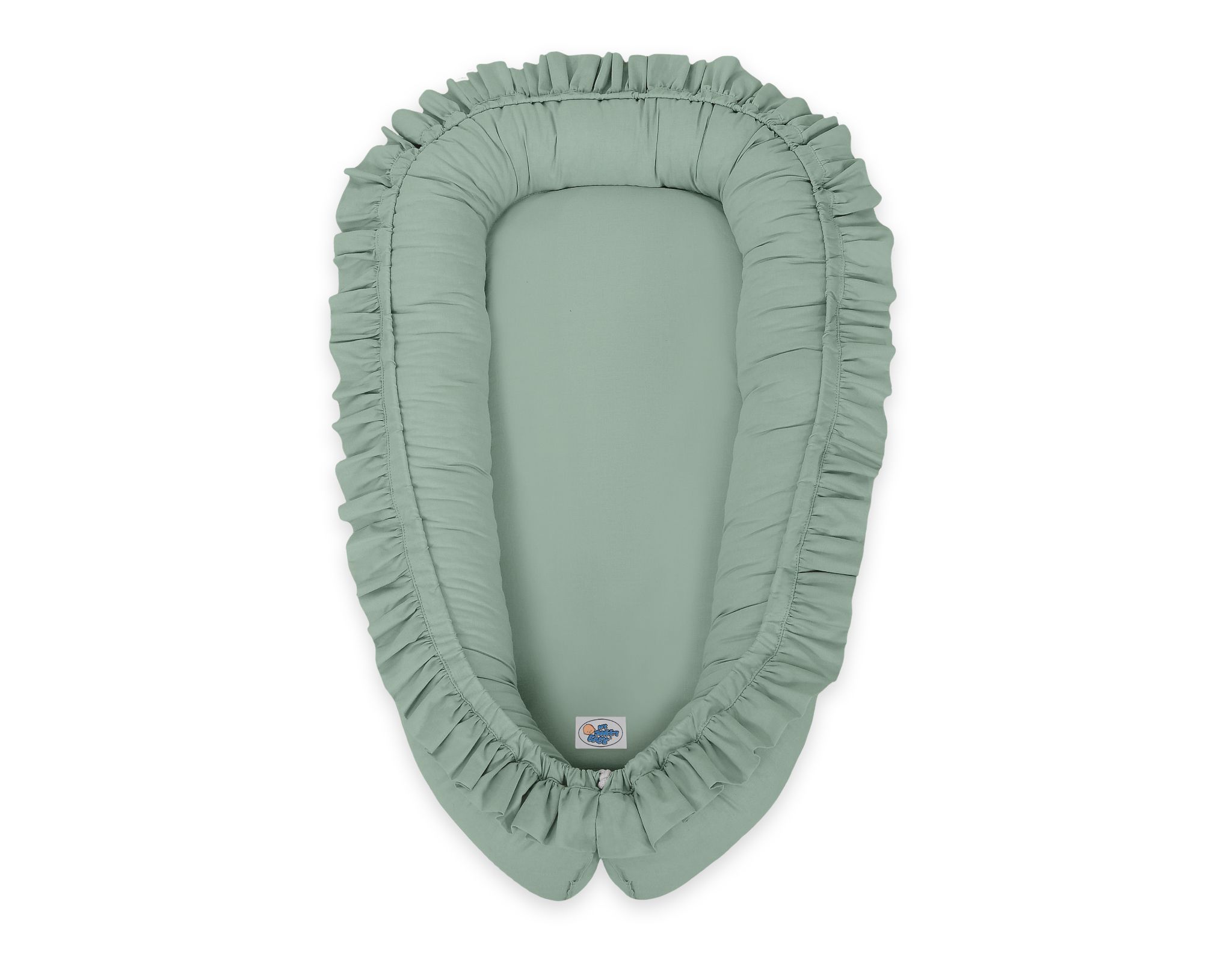 Premium Babynest Cocoon med volanger, Pastellgrön - 3