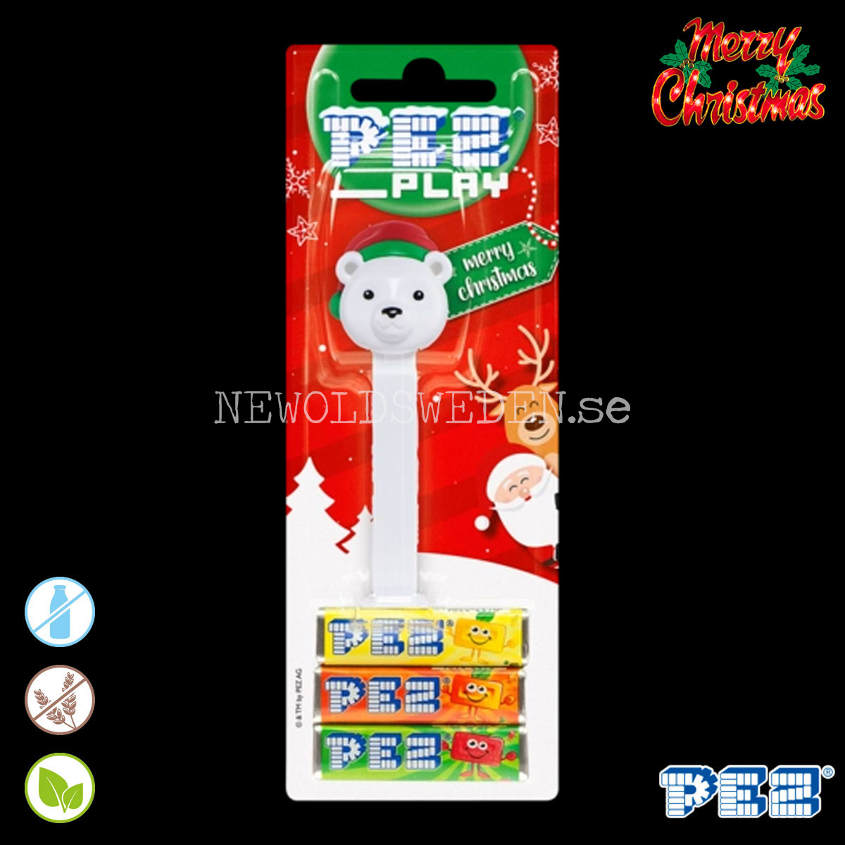 PEZ Dispenser POLAR BEAR + Godis - X-MAS - PE24 - 2
