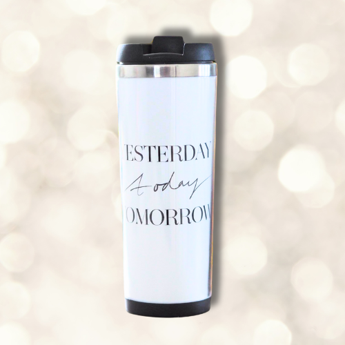 Take away mugg - Tomorrow (vit