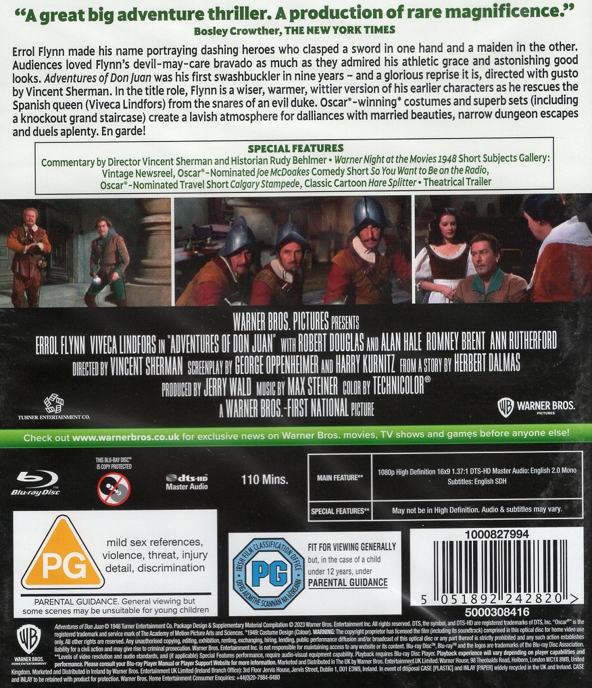 Adventures of Don Juan (ej svensk text) (Blu-ray) - 2