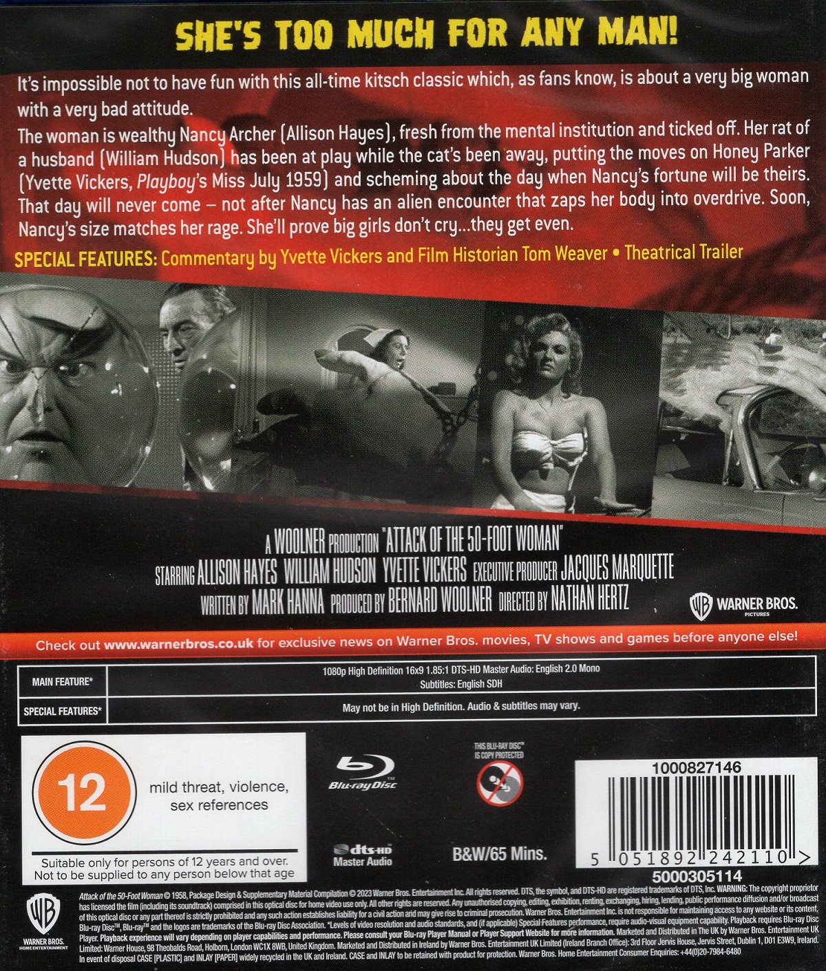 Attack of The 50 Foot Woman (ej svensk text) (Blu-ray) - 2