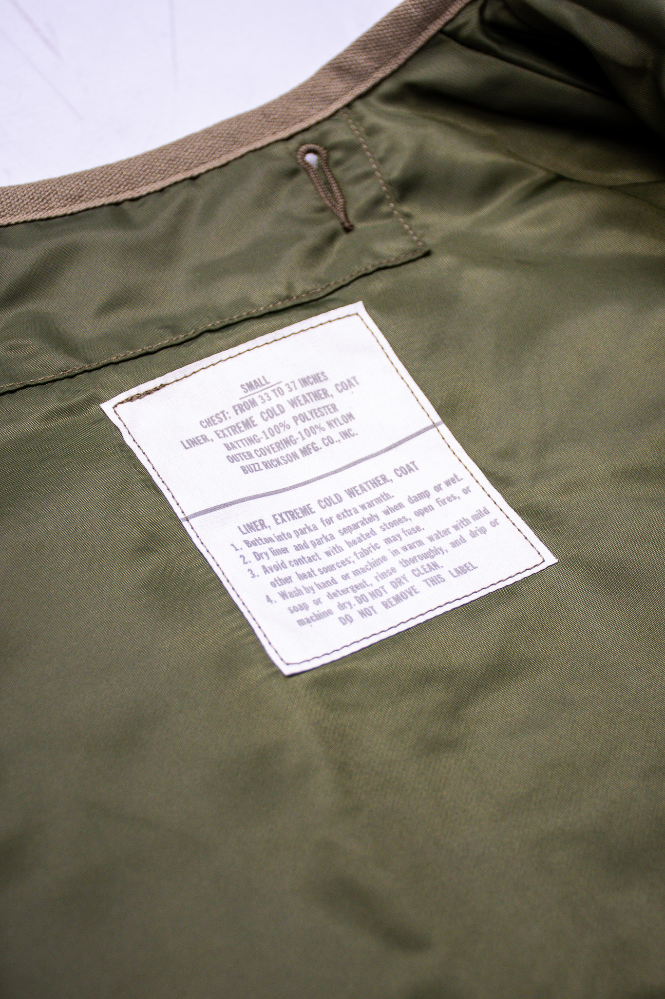 Buzz Rickson’s - M-65 Liner Jacket Green - 8
