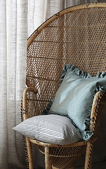 Kudde Ruffle Aquagrön