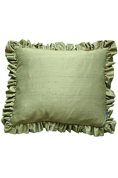 Kudde Ruffle Pärongrön