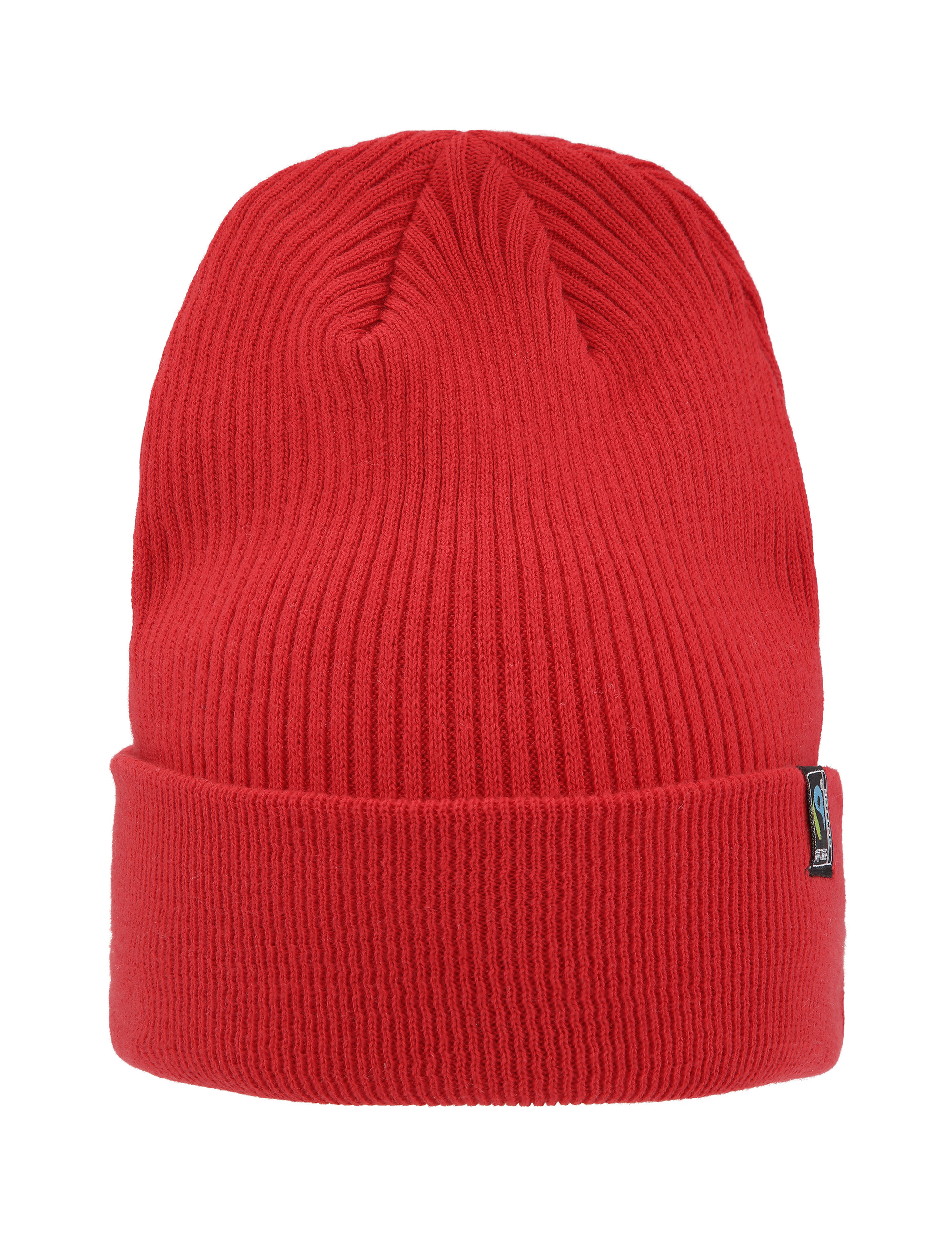 Mixed Knit Beanie 2x1 Rib, Unisex, Red, Neutral, Fairtrade & Organic GOTS - 3