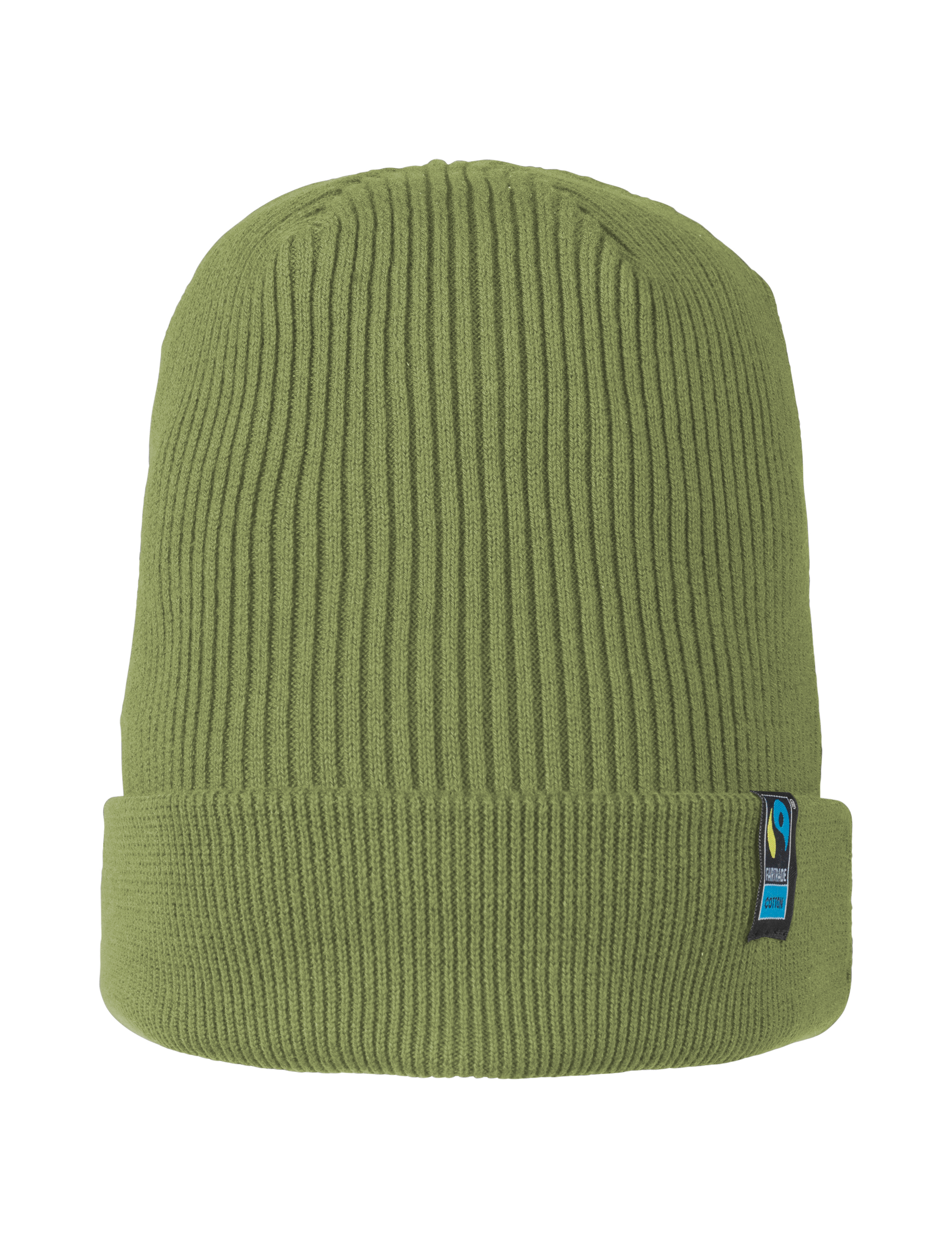 Mixed Knit Beanie 2x1 Rib, Unisex, Military Green, Neutral, Fairtrade & Organic GOTS - 2