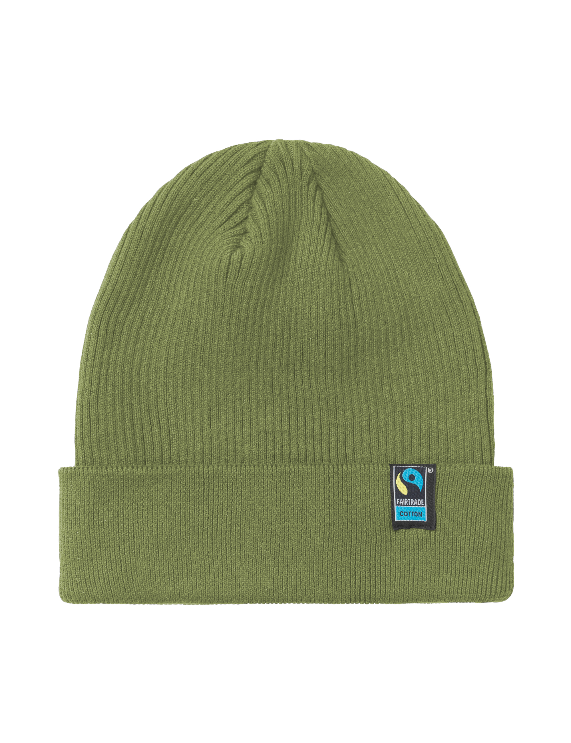Mixed Knit Beanie 2x1 Rib, Unisex, Military Green, Neutral, Fairtrade & Organic GOTS