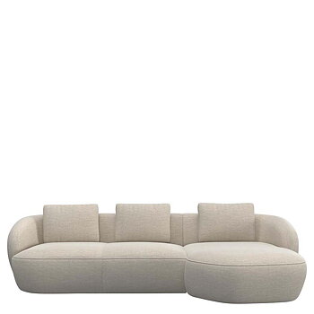 Torino soffa 2.5-sits + Schäslong 276 cm (flera val) - Flexlux