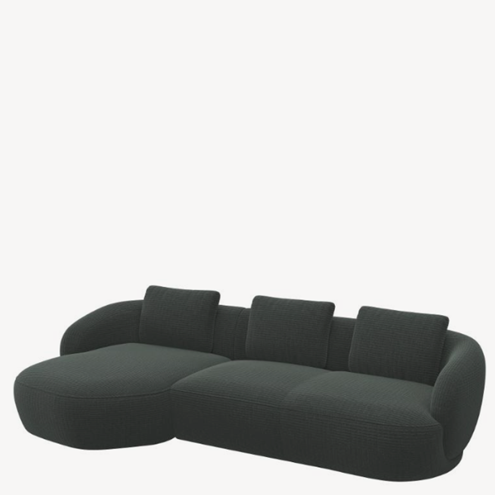 Torino soffa 2.5-sits + Schäslong 276 cm (flera val) - Flexlux - 9
