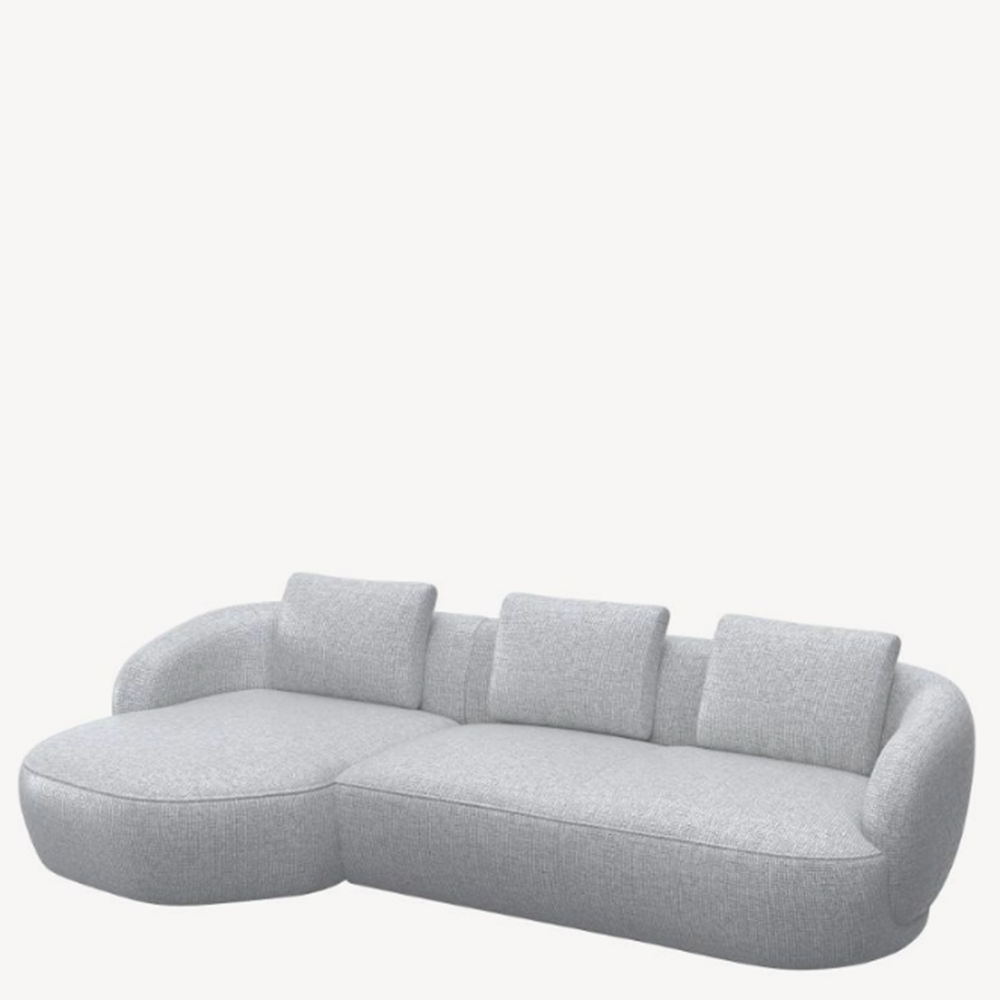 Torino soffa 2.5-sits + Schäslong 276 cm (flera val) - Flexlux - 7