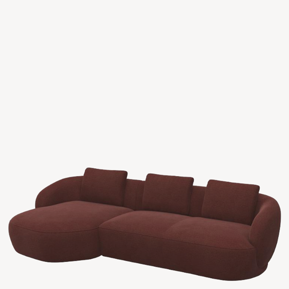Torino soffa 2.5-sits + Schäslong 276 cm (flera val) - Flexlux - 8