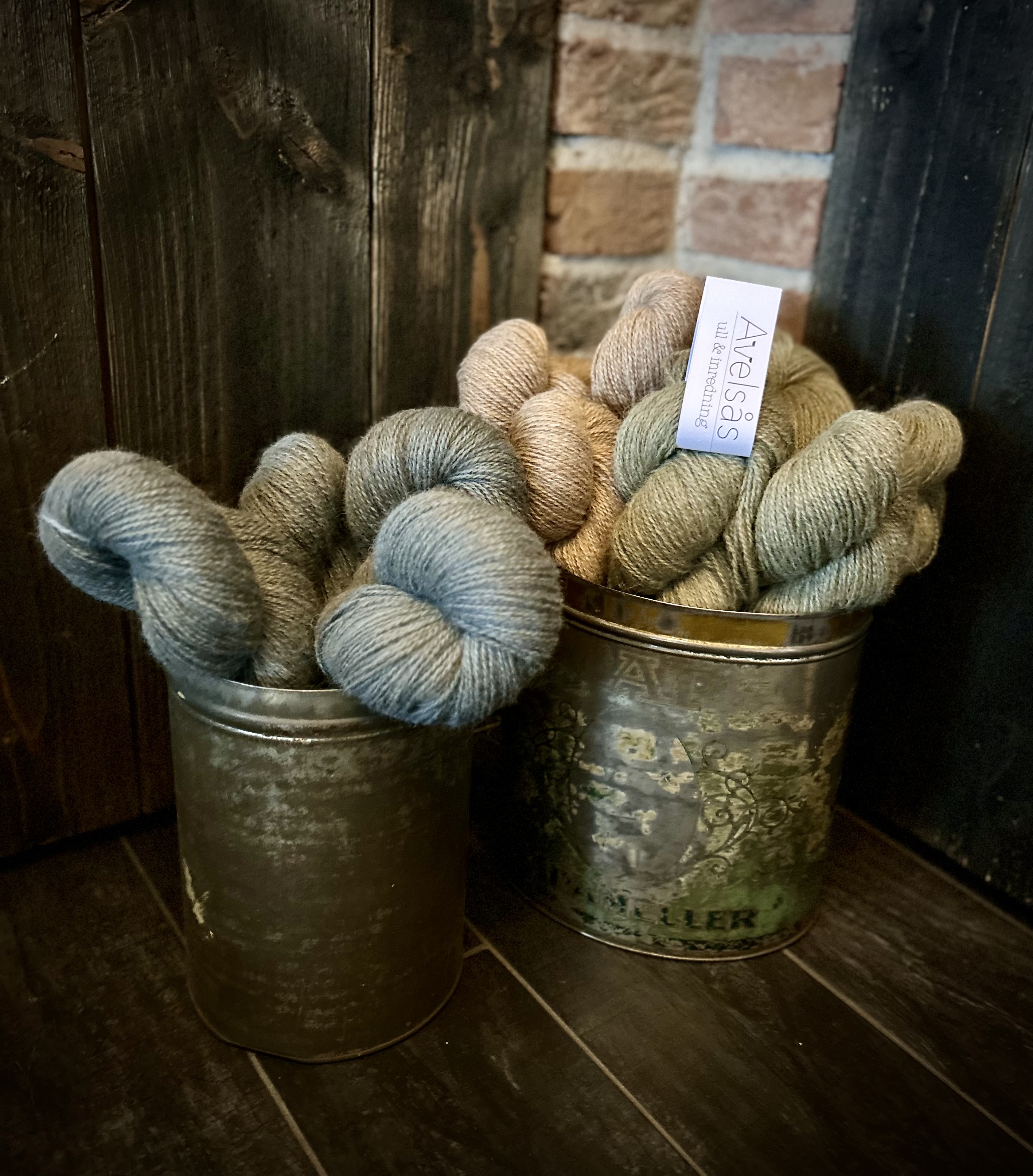 Alpaca yarn 2 strands Mild green - 2