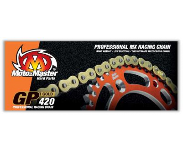 MOTO-MASTER, KEDJA MX GP-GOLD, 134 LÄNKAR, 420