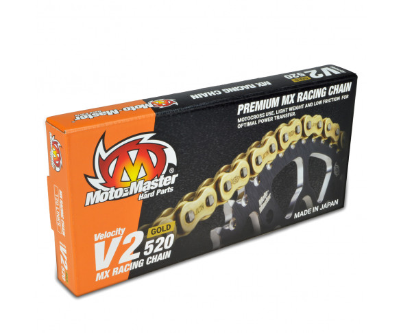 MOTO-MASTER, KEDJA MX V2 GOLD, 120 LÄNK, 520