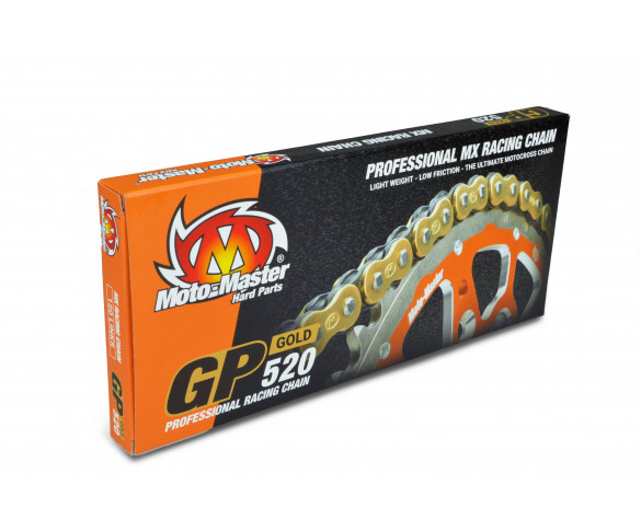 MOTO-MASTER, KEDJA MX GP-GOLD, 118 LÄNKAR, 520