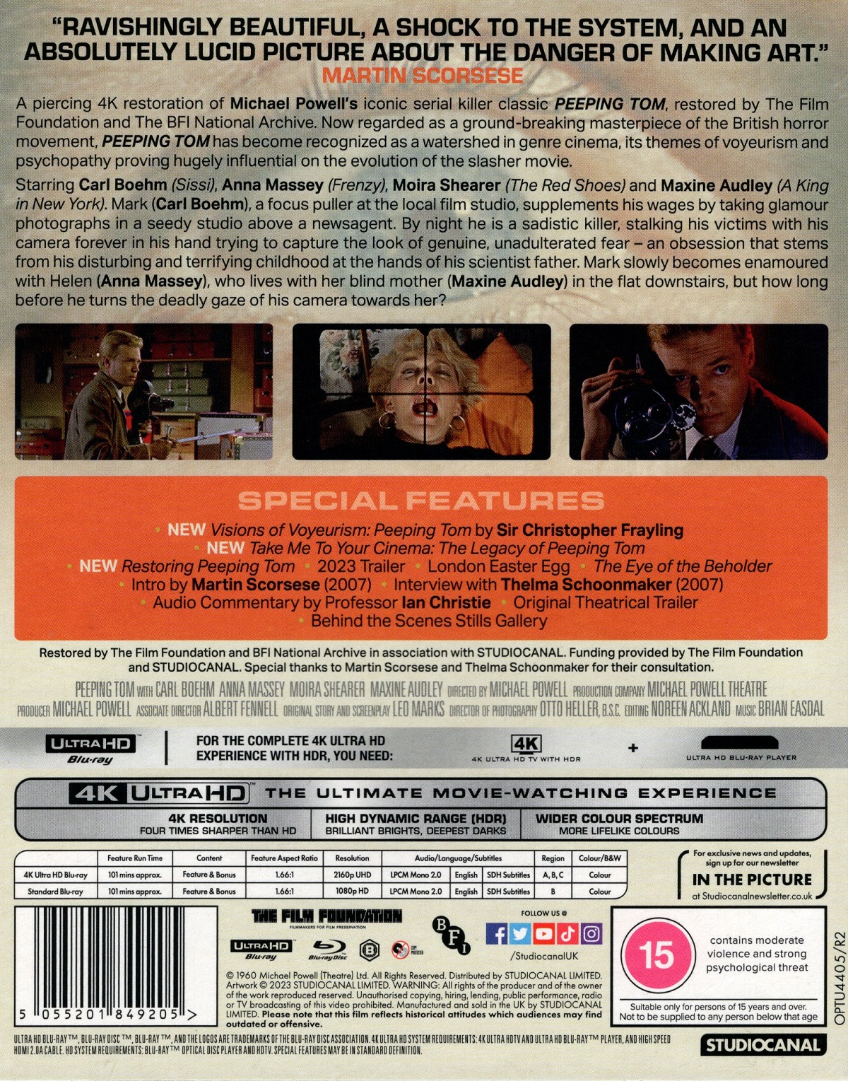 Peeping Tom (ej svensk text) (4K Ultra HD + Blu-ray) - 2