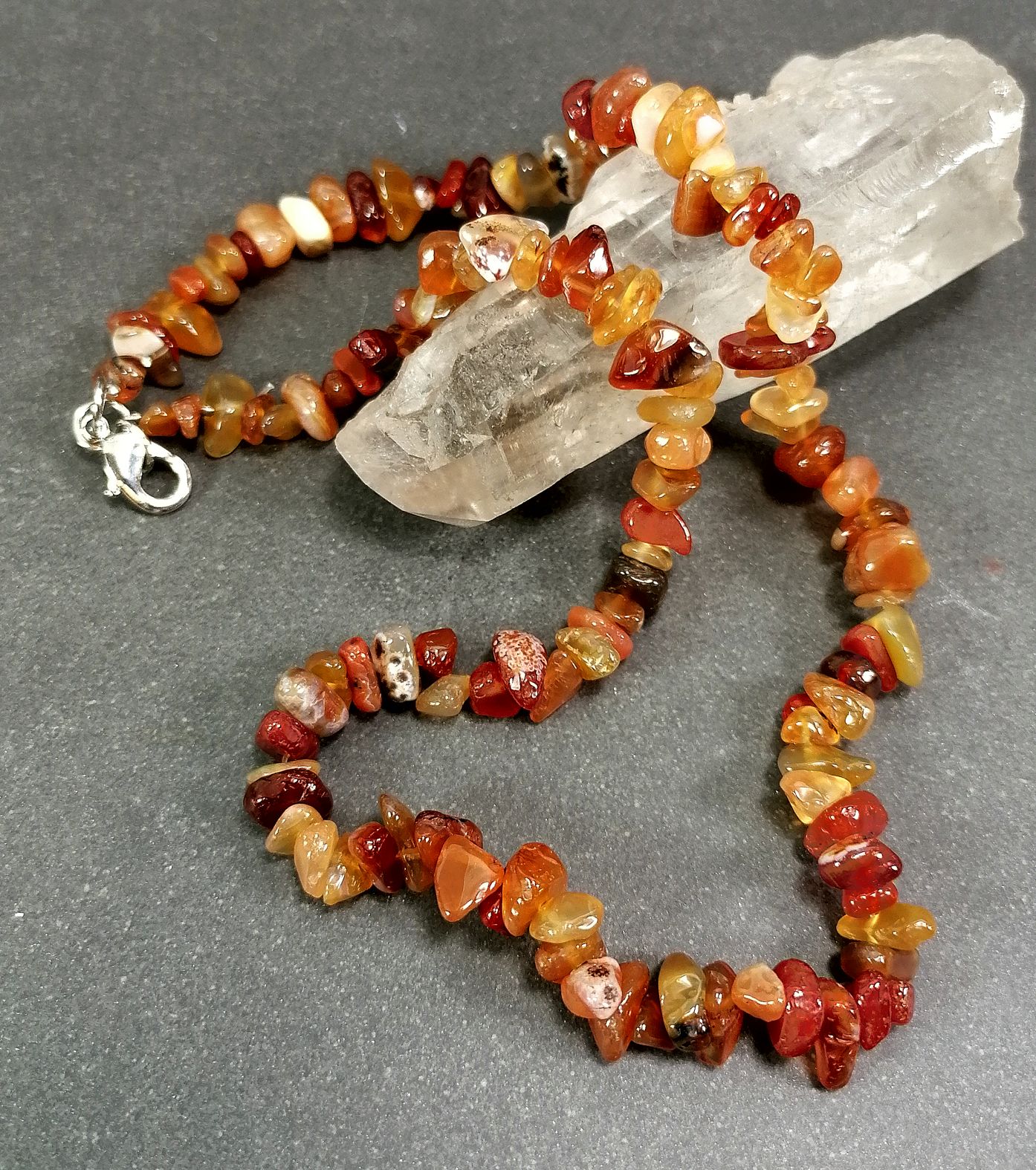 Karneol Chip halsband