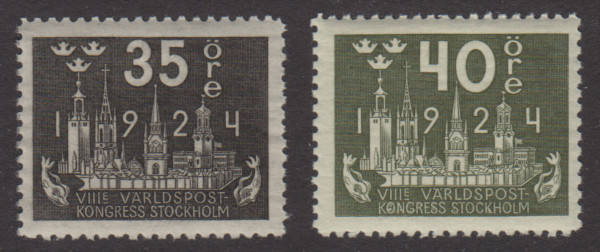 F 202-03, Världspostkongressen 1924 **