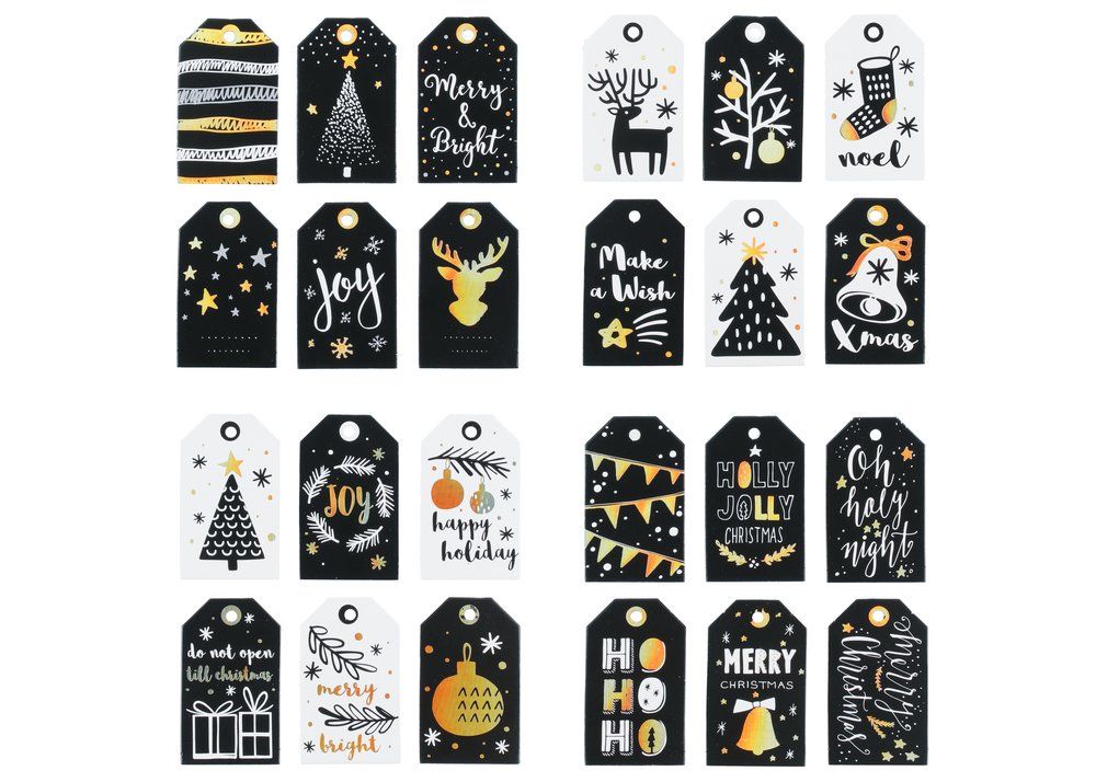 Winteria Gift Tag Xmas 24 pcs