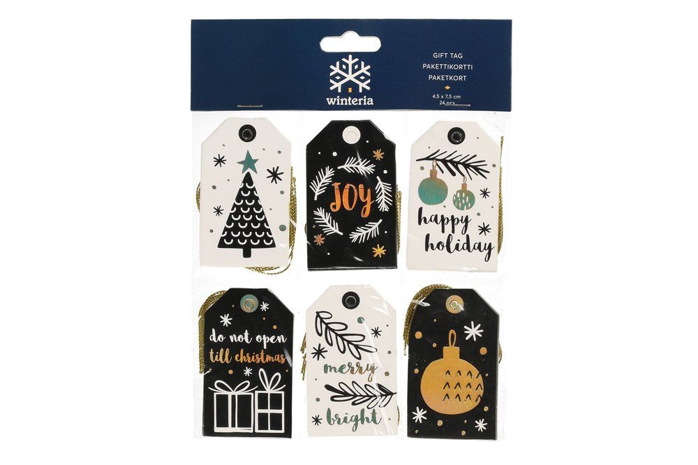 Winteria Gift Tag Xmas 24 pcs - 3