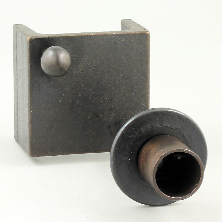 Bertil Vallien (1970s) Modern Iron Dog Candleholder 13 cm SBV413