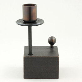Bertil Vallien (1970s) Modern Iron Dog Candleholder 13 cm SBV413