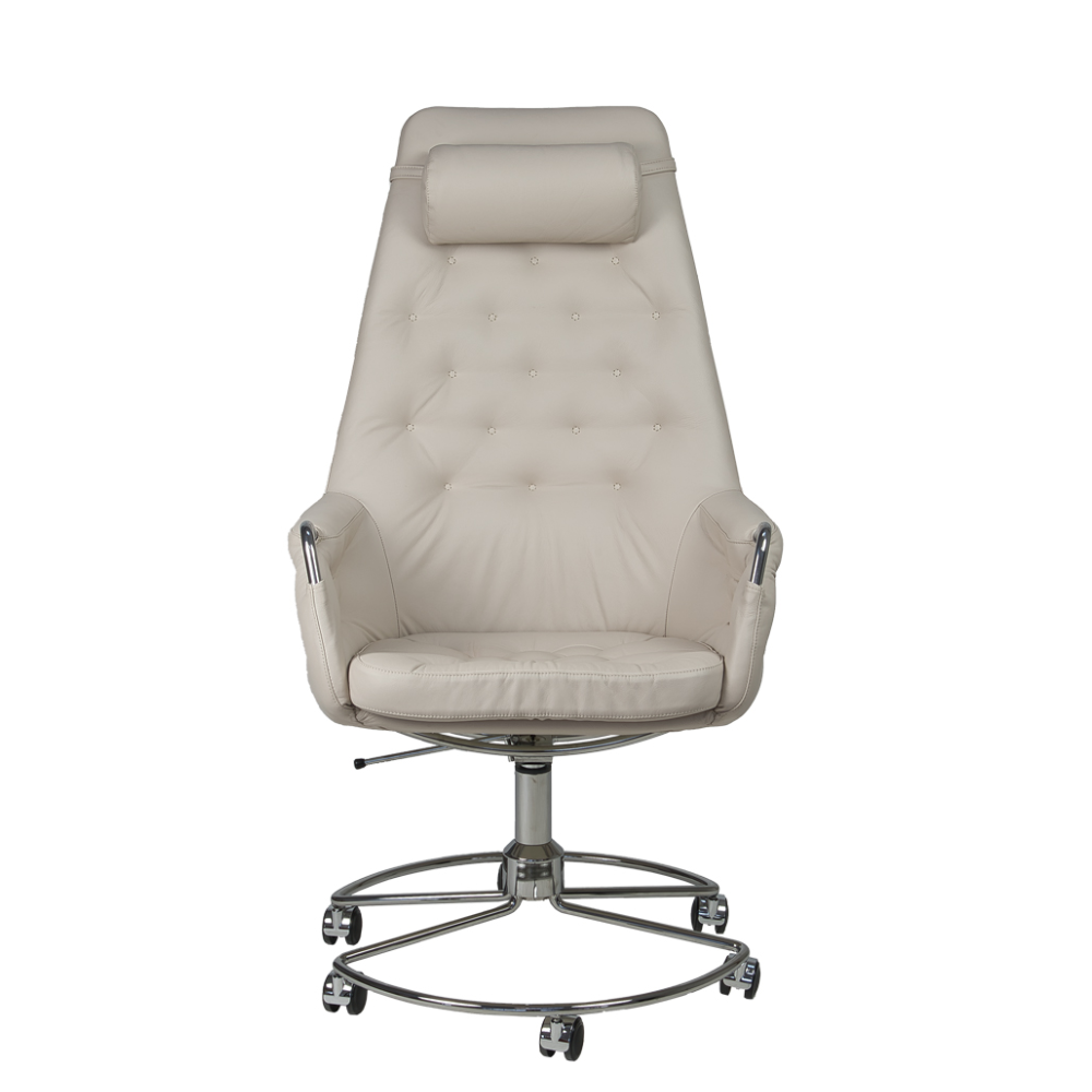 MI452 Milton High Armchair - swivel (Fabric/Leather) - Bruno Mathsson - 3