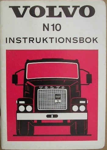 1973 Volvo N10 Instruktionsbok 8-73
