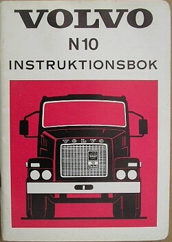 1973 Volvo N10 Instruktionsbok 8-73